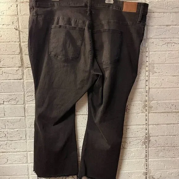 NWT Madewell Cali Demi-Boot Chewed Hem Jeans Plus Size Curvy 37Petite - Picture 7 of 14